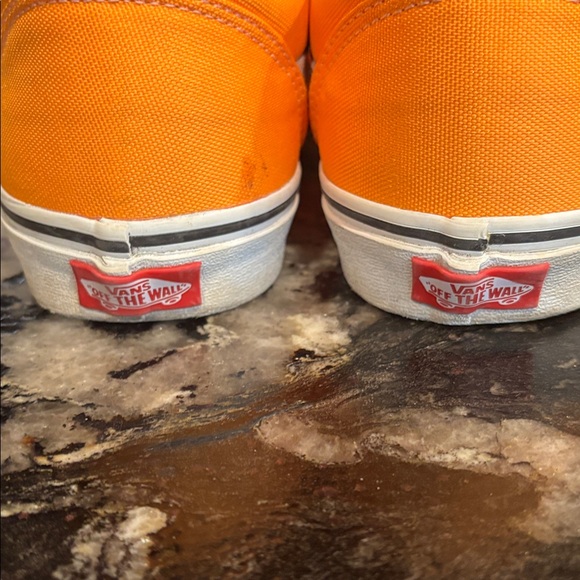 Vans Vibrant Orange Sneakers with White Accents - Picture 2 of 3